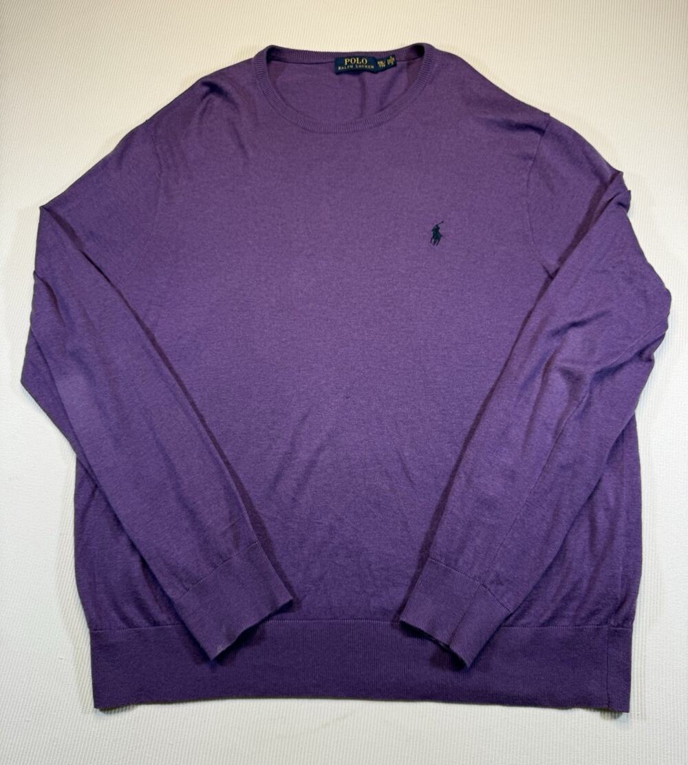Polo by Ralph Lauren Purple Crewneck Sweater